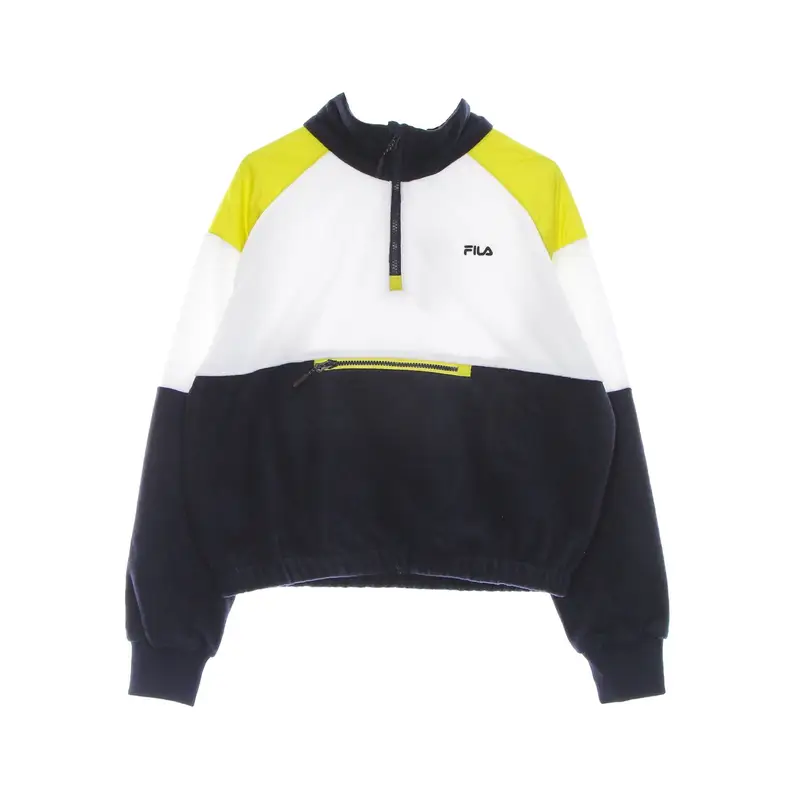 Fila Felpa Collo Alto Donna Yvonne Half Zip Fleece Shirt Black Iris/bright White/warm Olive
