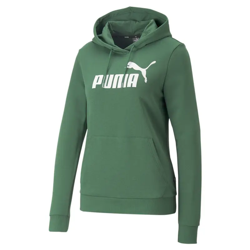 Felpa con cappuccio Essentials Big Logo da donna PUMA Vine Green | Puma