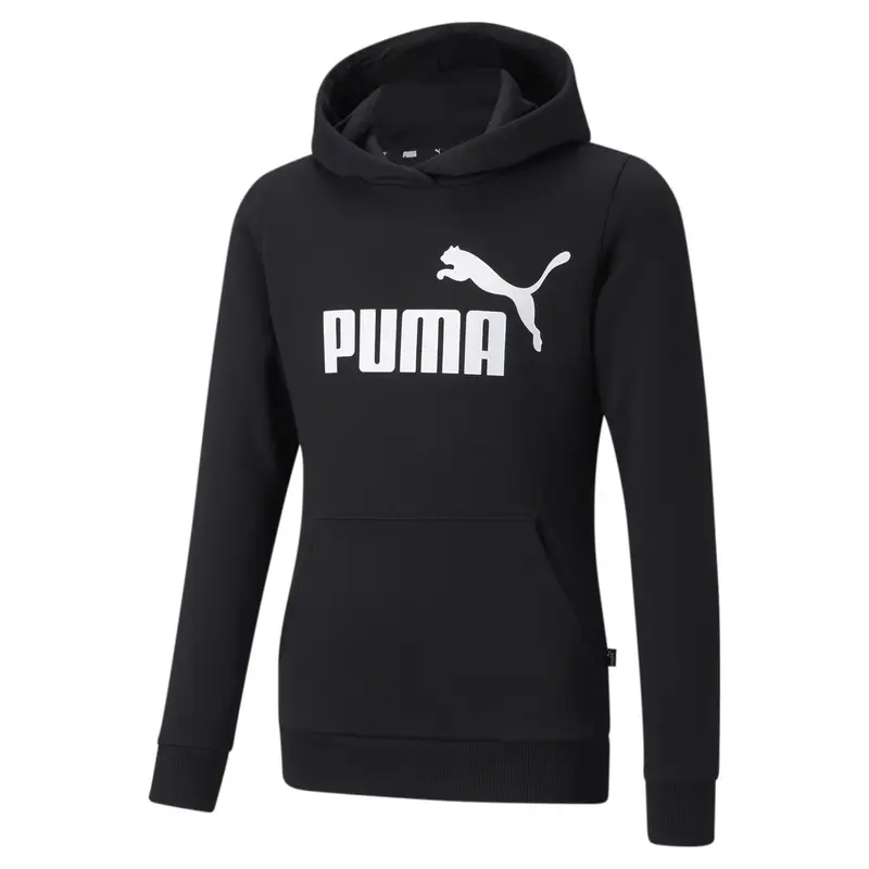 Felpa con cappuccio Essentials con logo per ragazzi PUMA Black | Puma