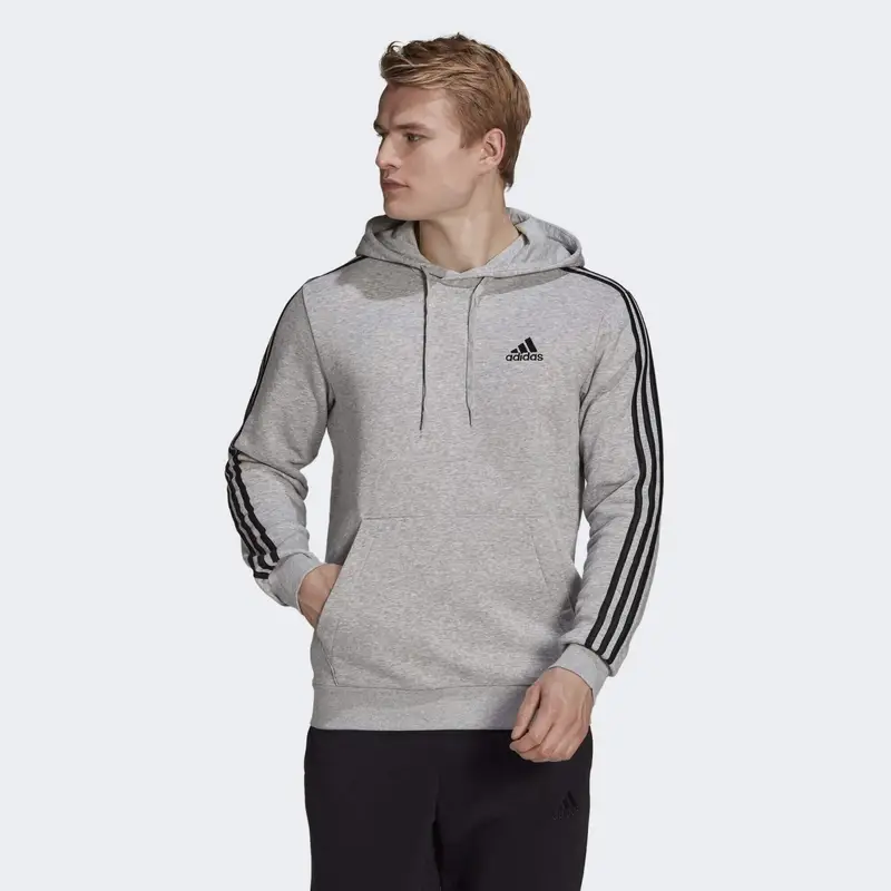 Felpa con cappuccio Essentials Fleece 3-Stripes | Adidas
