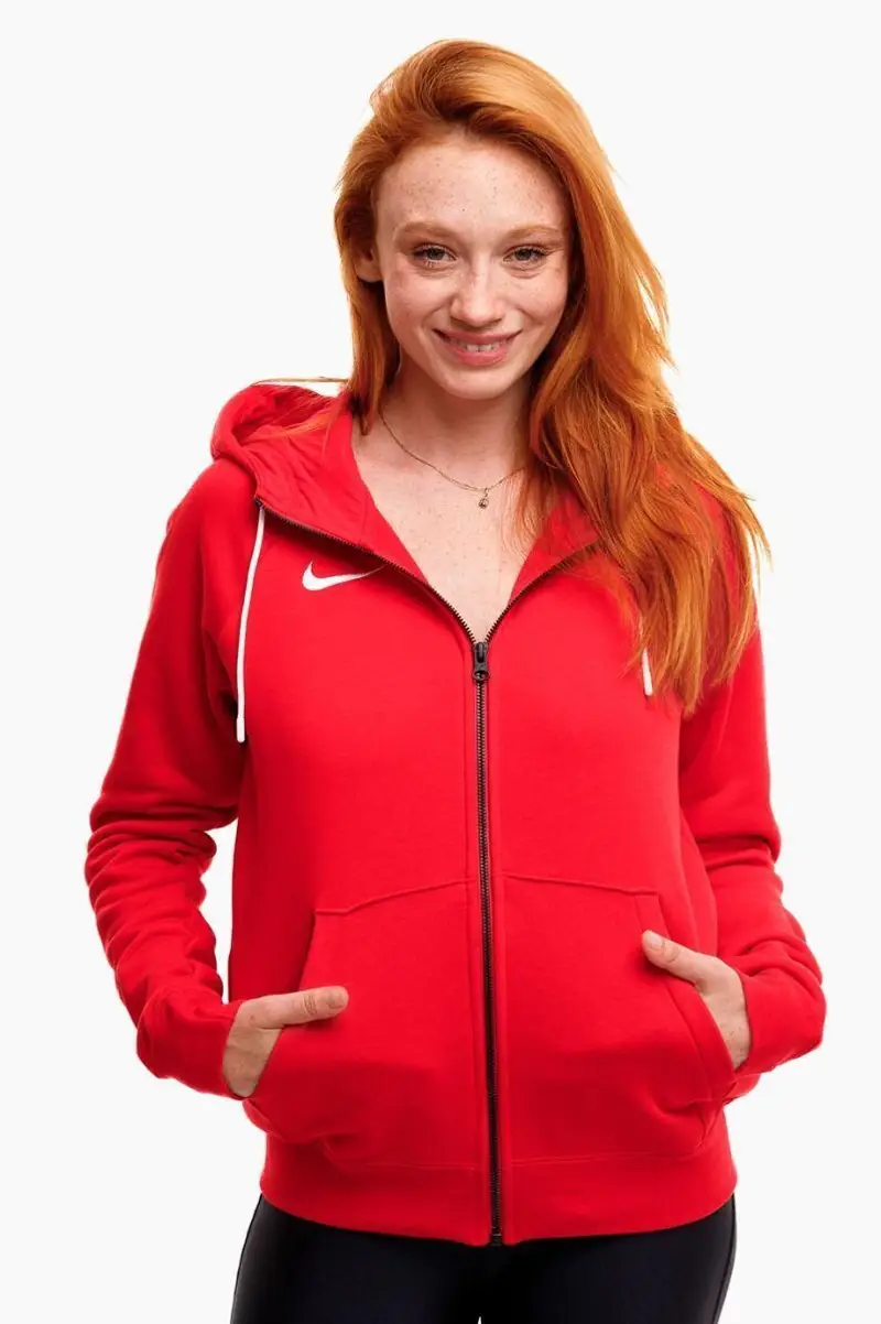 Felpa con cappuccio full zip donna ( fleece) nike rosso | Nike
