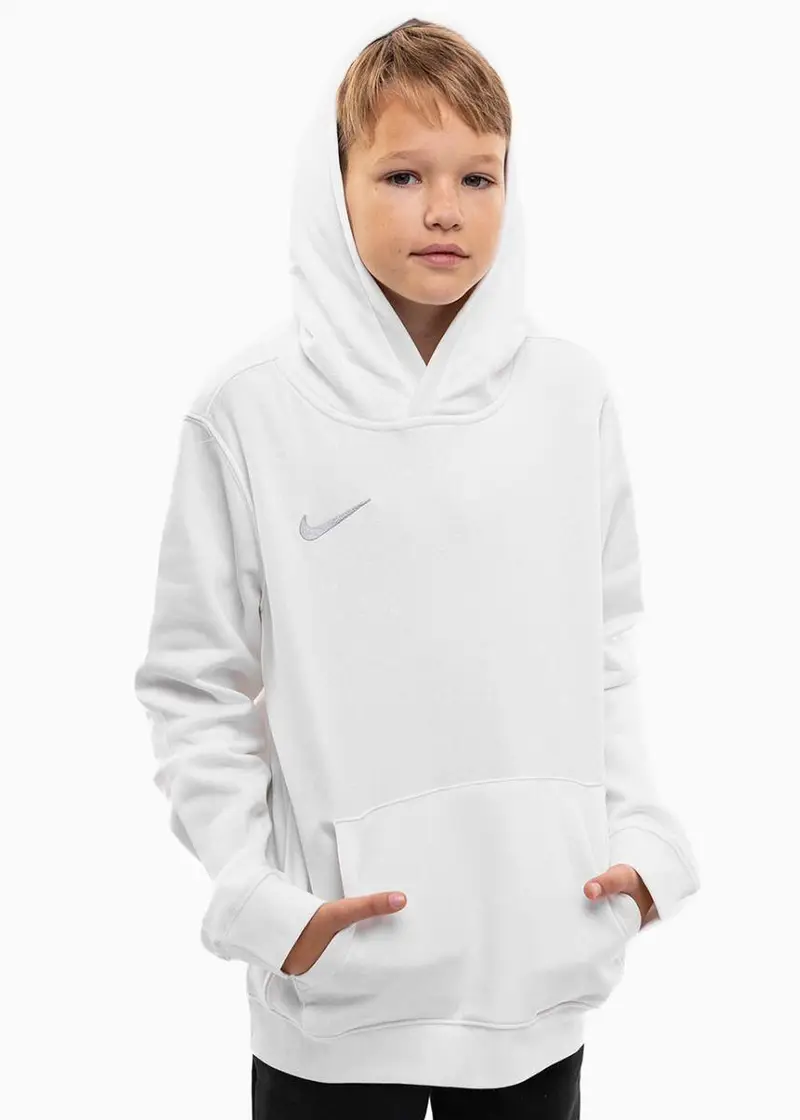 Felpa con cappuccio junior ( fleece) nike bianco | Nike