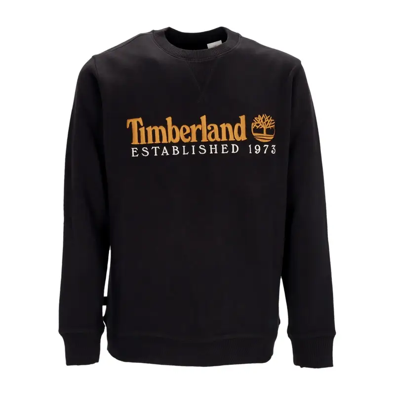 Timberland Felpa Girocollo Uomo L/s Est 1973 Crewneck Black