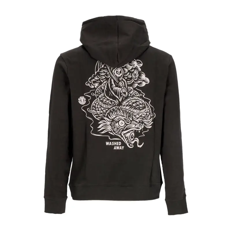 Element Felpa Leggera Cappuccio Uomo Passenger Hoodie X Timber Off Black