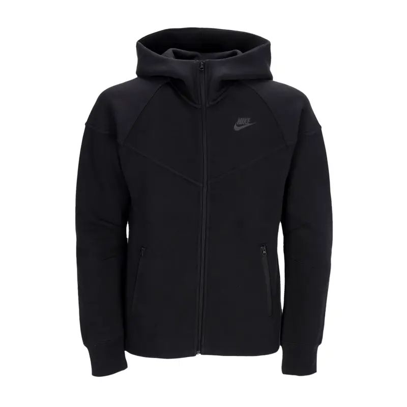 Nike Felpa Leggera Cappuccio Zip Donna W Sportswear Tech Fleece Windrunner Full-zip Hoodie Black/black