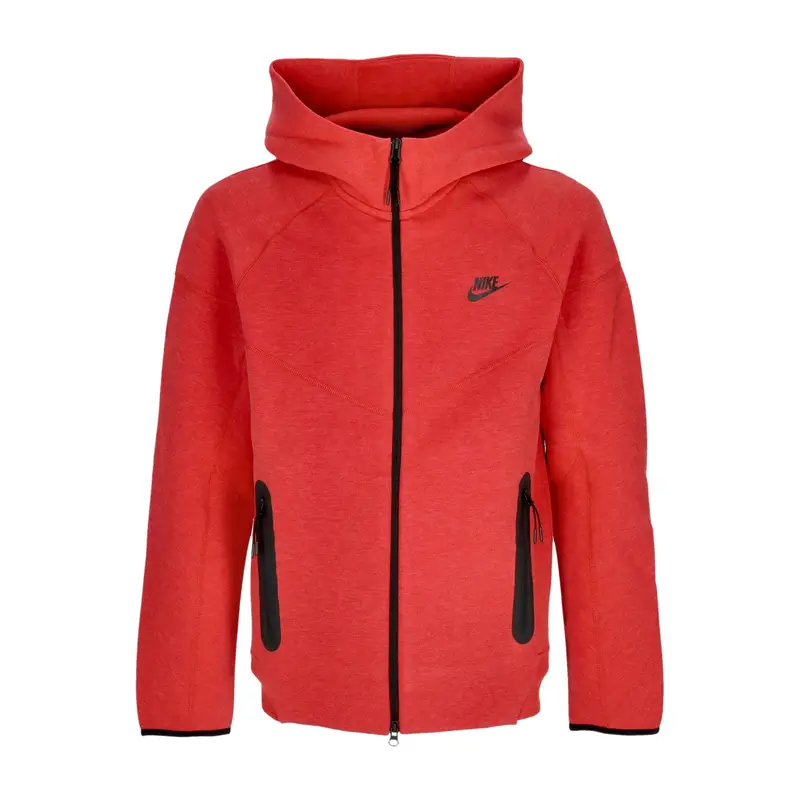 Nike Felpa Leggera Cappuccio Zip Uomo Tech Fleece Full-zip Windrunner Hoodie Lt Univ Red Htr/black