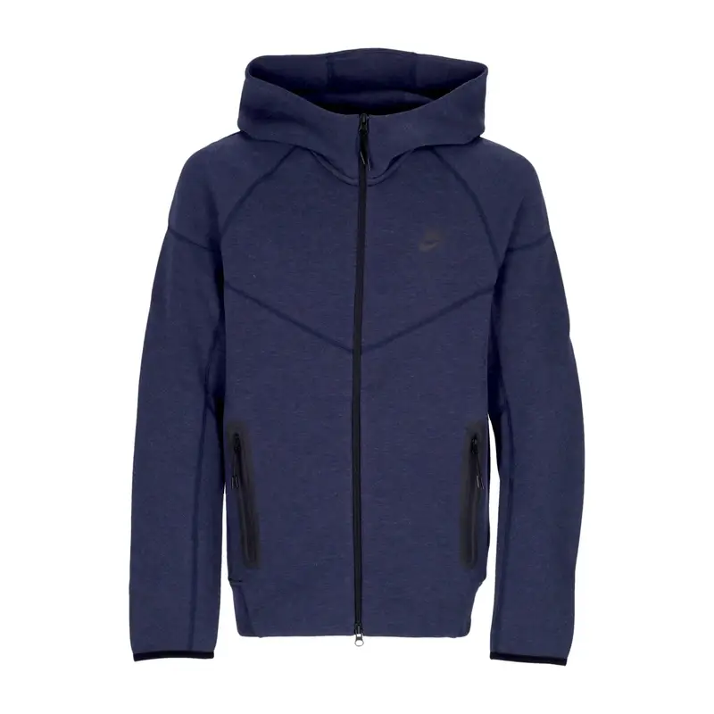 Nike Felpa Leggera Cappuccio Zip Uomo Tech Fleece Full-zip Windrunner Hoodie Obsidian Heather/black