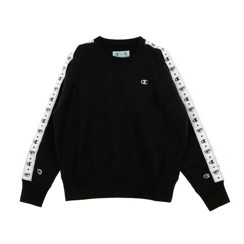 Champion Felpa Leggera Girocollo Corta Donna Crewneck Sweat X Chiara Ferragni Kk001 Nbk
