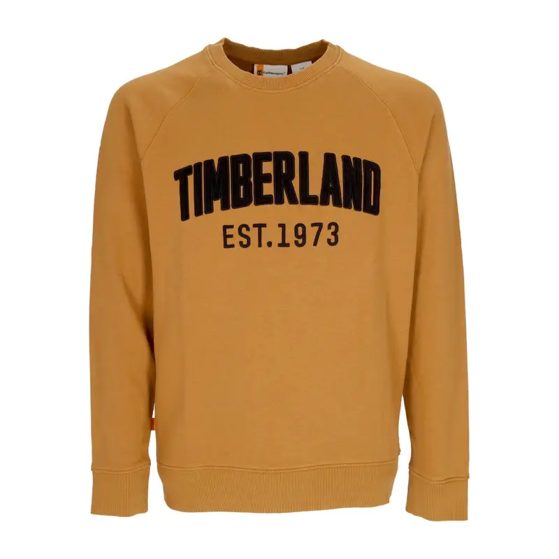 Timberland Felpa Leggera Girocollo Uomo Modern Wash Brand Sweat Wheat Boot