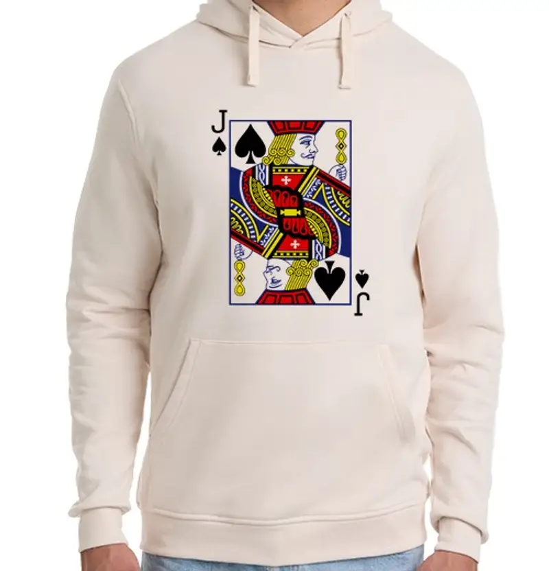 tostadora.it Felpa unisex con cappuccio jack di picche