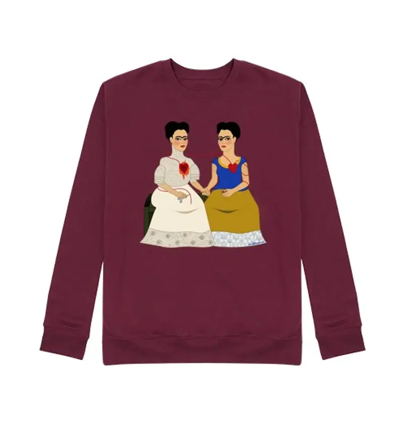 tostadora.it Felpa unisex le due fridas