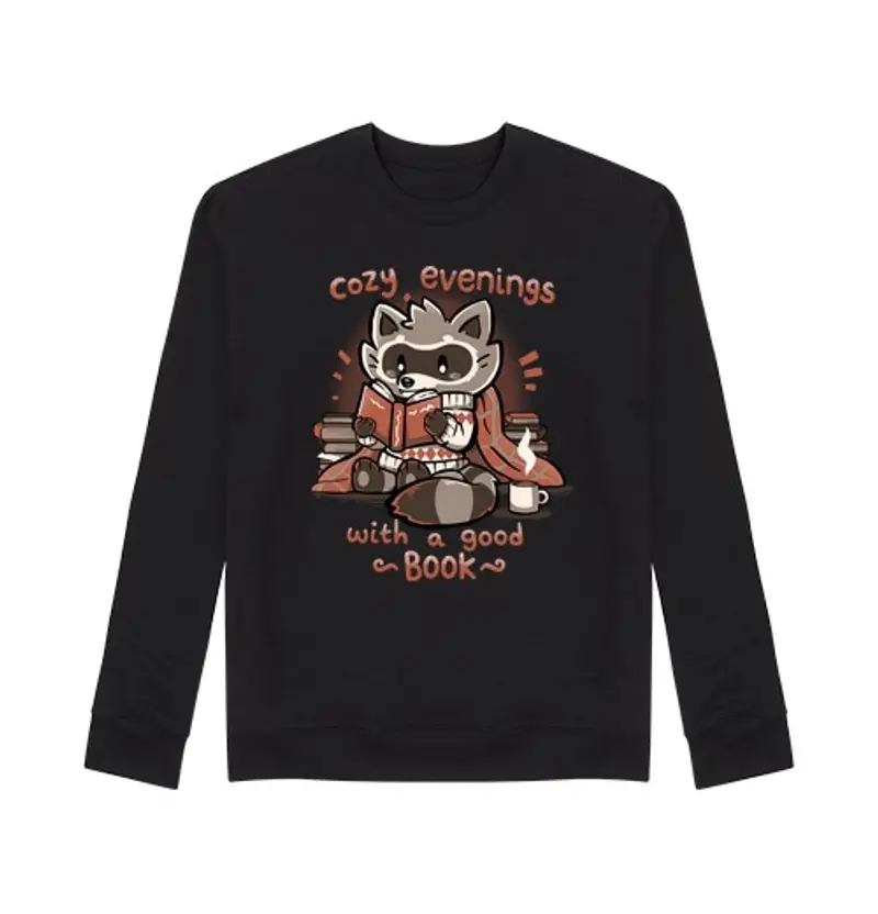 tostadora.it Felpa unisex serate intime con un buon libro - felpa