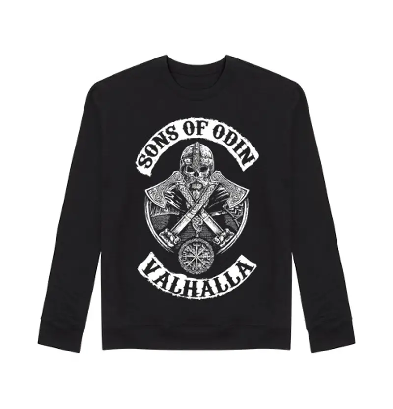 tostadora.it Felpa unisex sons of odin - valh all a (vi king s)