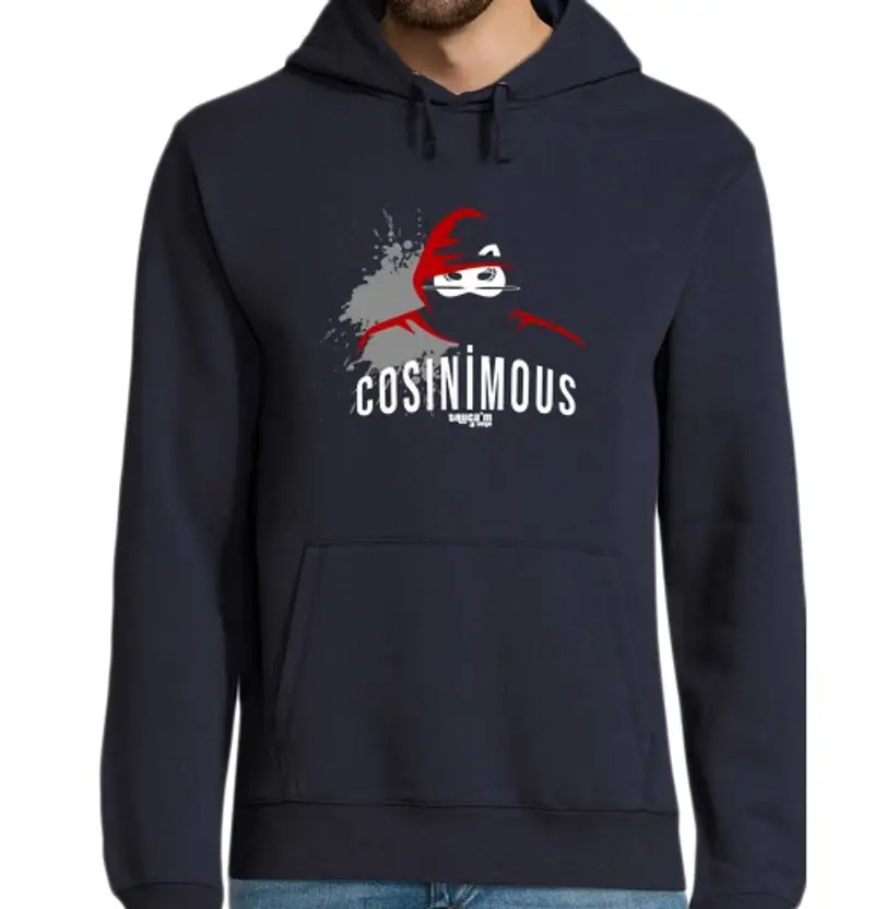 tostadora.it Felpa uomo con cappuccio co senza imous gatto