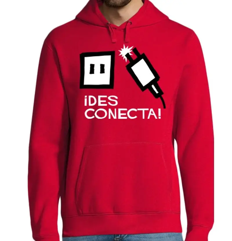 tostadora.it Felpa uomo con cappuccio Fuori