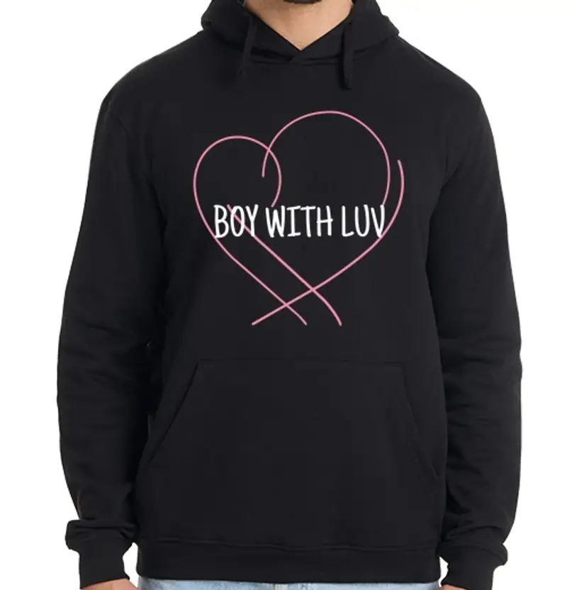 tostadora.it Felpa uomo con cappuccio ragazzo con luv