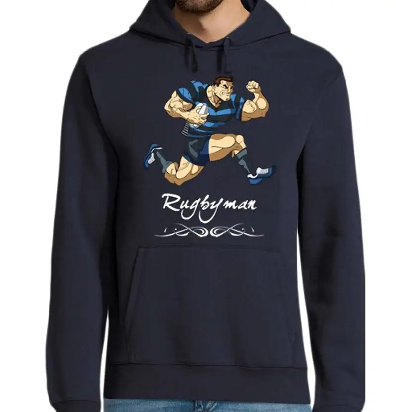 tostadora.it Felpa uomo con cappuccio rugby