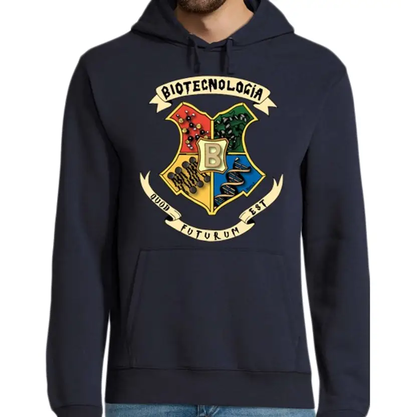 tostadora.it Felpa uomo con cappuccio scudo di biotec