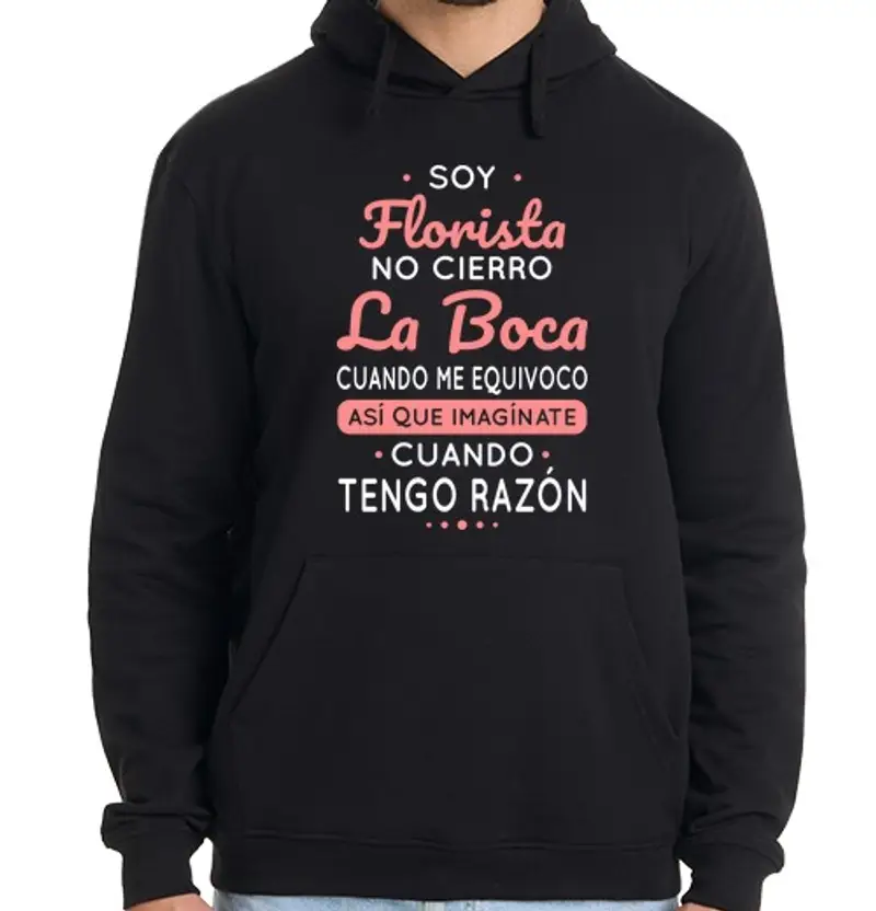 tostadora.it Felpa uomo con cappuccio Sono un fiorista non chiudo bocca