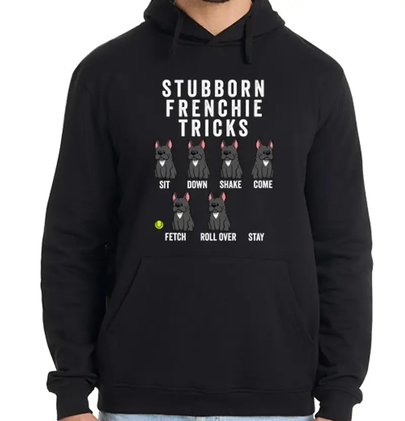 tostadora.it Felpa uomo con cappuccio stub born bull dog francesee t rick