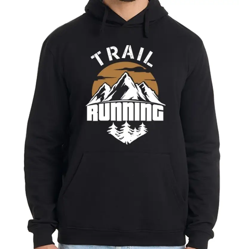 tostadora.it Felpa uomo con cappuccio trail running