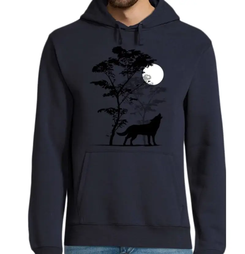 tostadora.it Felpa uomo con cappuccio Uomo, felpa con cappuccio, blu marino