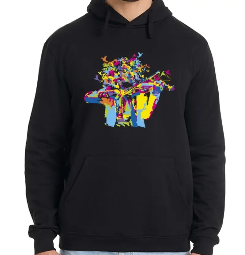 tostadora.it Felpa uomo con cappuccio violinista