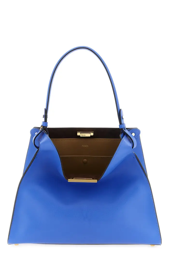 FENDI Borsa A Mano Way Media Blu