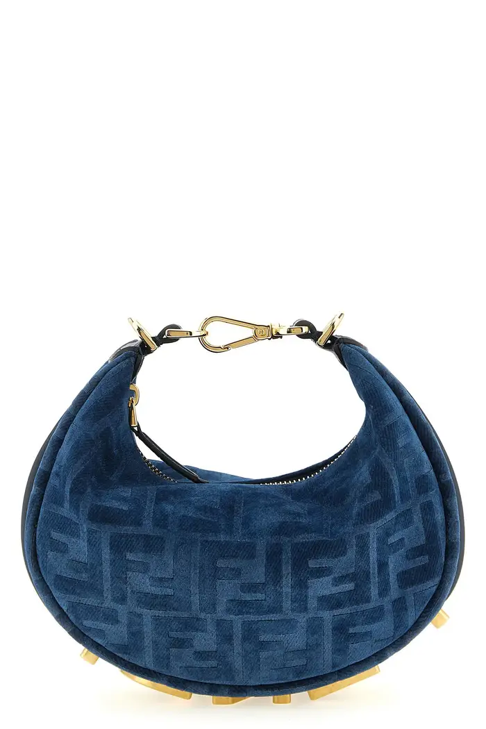 FENDI Borsa A Mano Fendigraphy Mini Blu