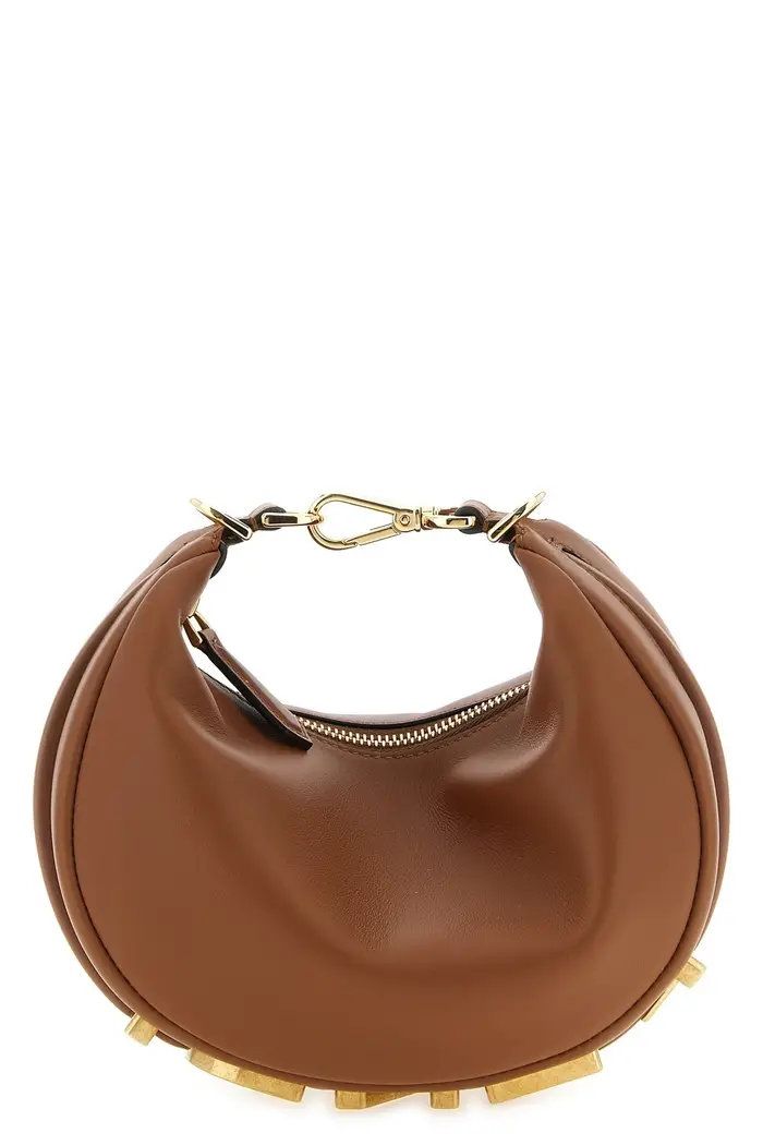 FENDI Borsa A Mano Fendigraphy Mini Marrone