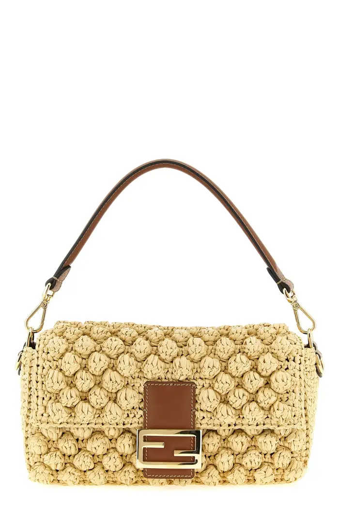 FENDI Borsa A Spalla Baguette® Media Beige