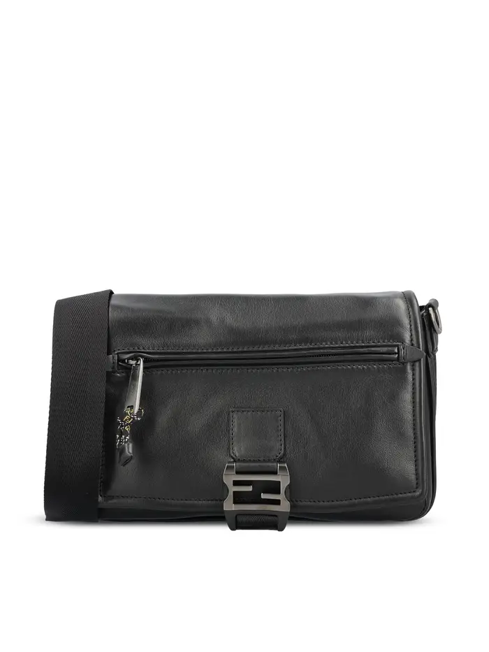 FENDI Borsa Flux Messenger NERO