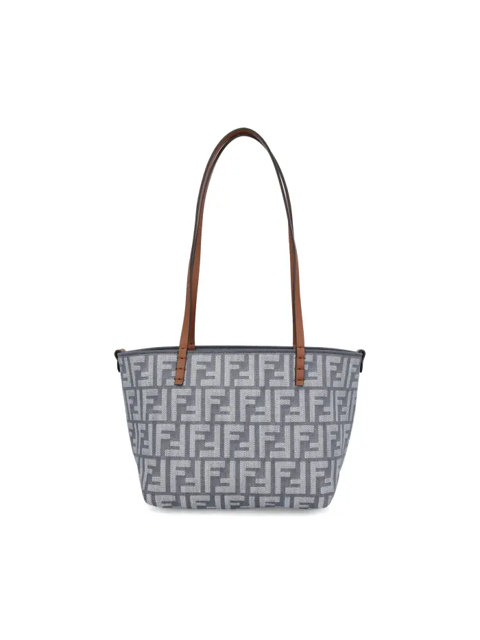 Borsa in jacquard FF BLU