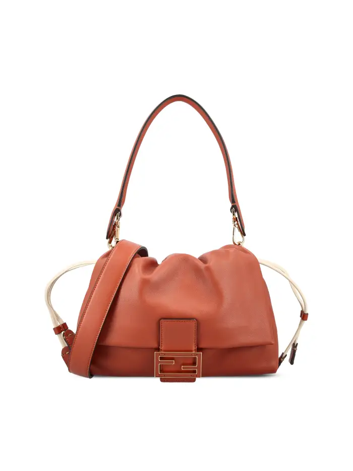 Borsa realizzata in pelle MARRONE