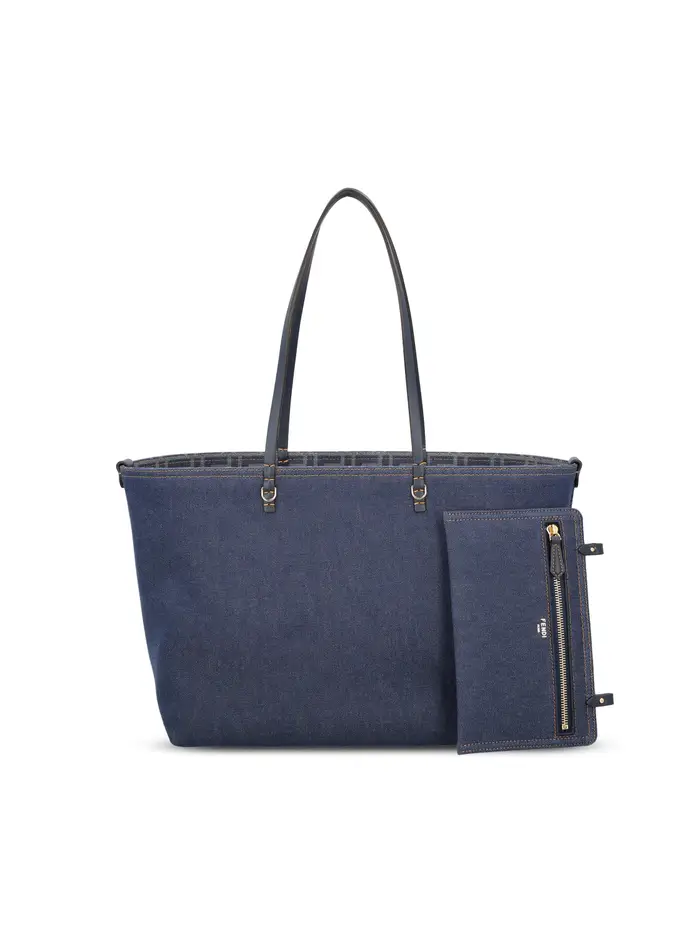 FENDI Borsa Reversibile In Denim BLU