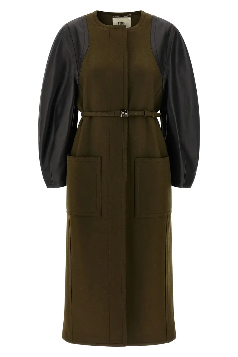 FENDI Cappotto 'Wool Felt' Verde
