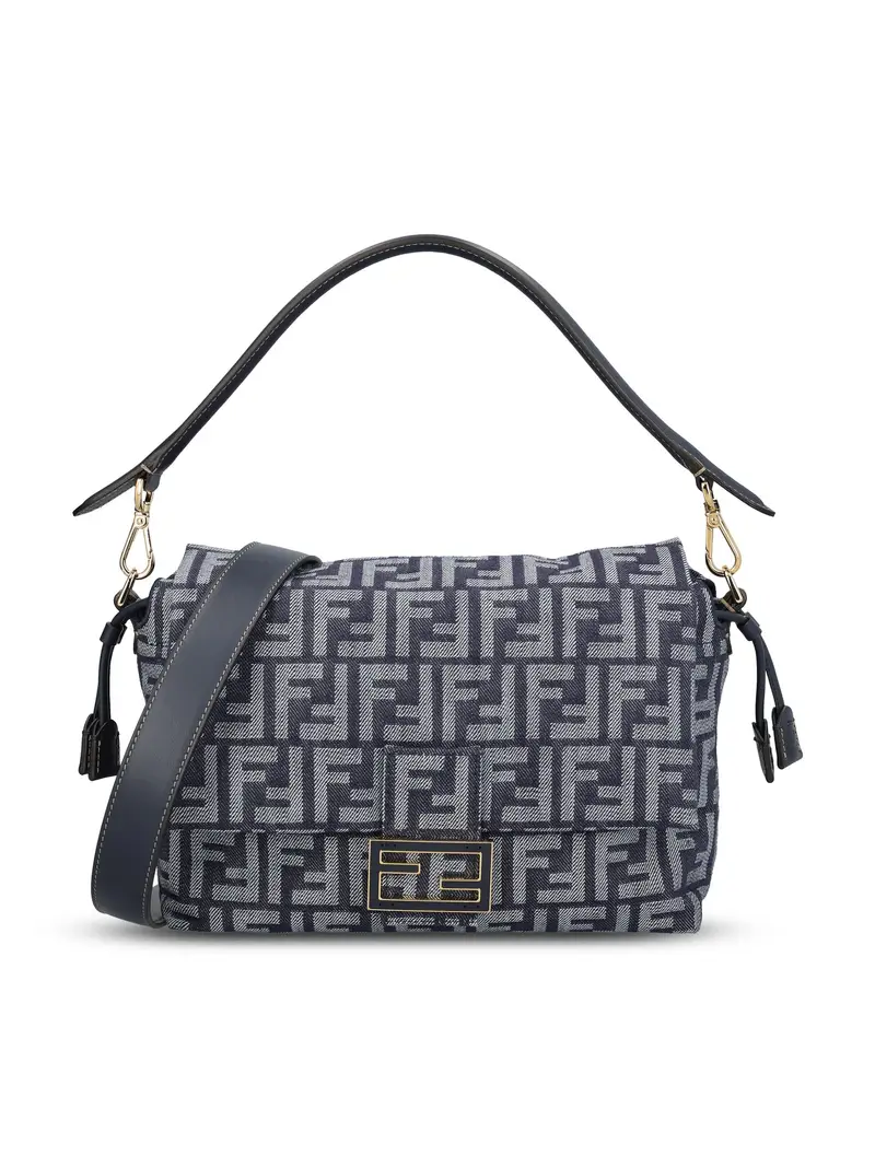 FENDI Mamma Baguette Medium BLU