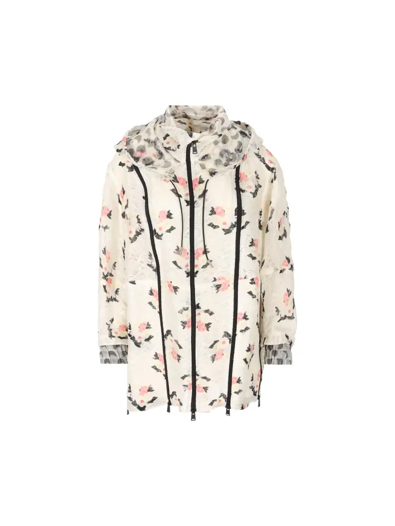 FENDI Parka In Misto Seta BIANCO