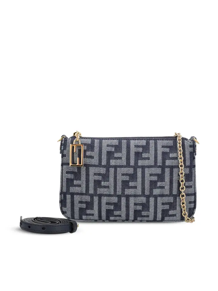 FENDI Pouch Baguette BLU