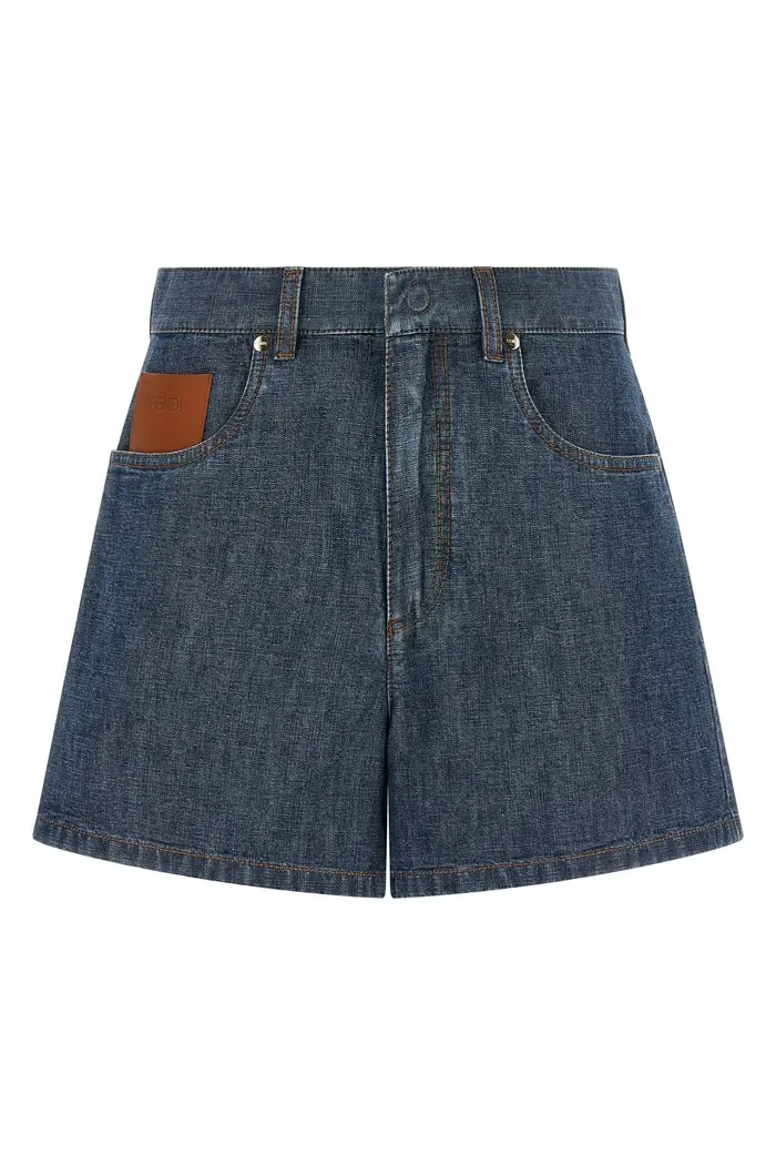 FENDI Short Denim Chambray Blu
