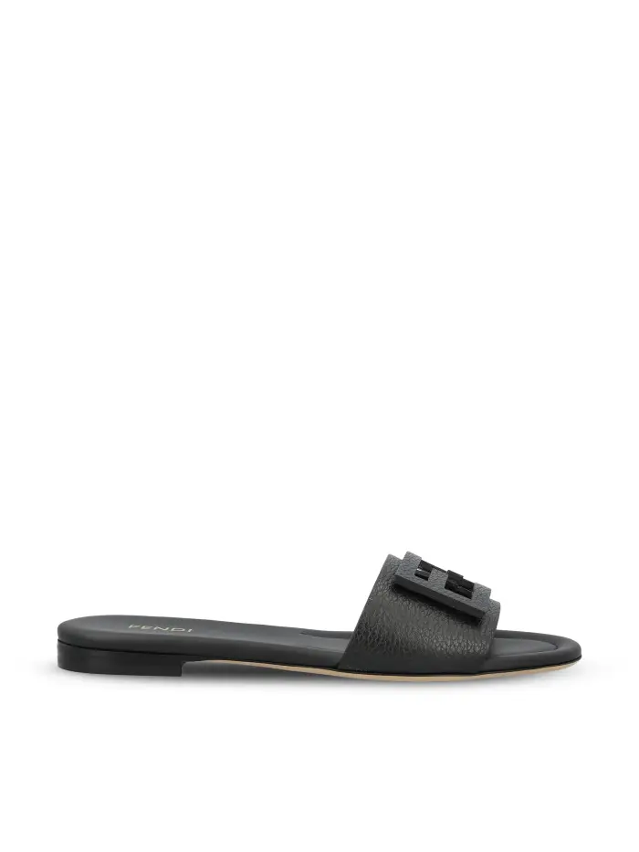Slide in pelle NERO