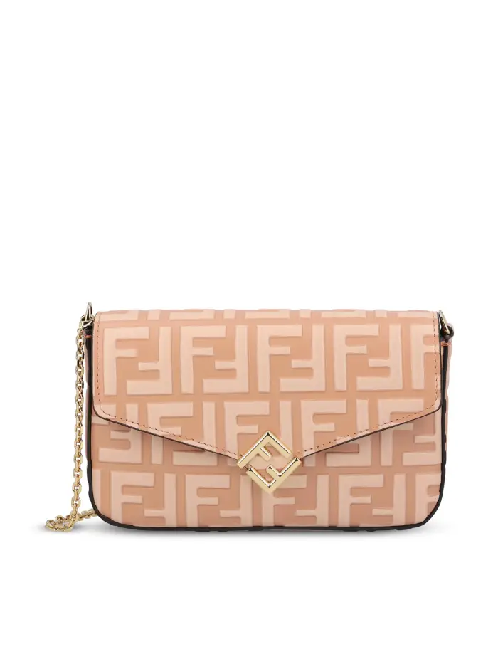 FENDI Wallet On Chain FF Diamonds ROSA
