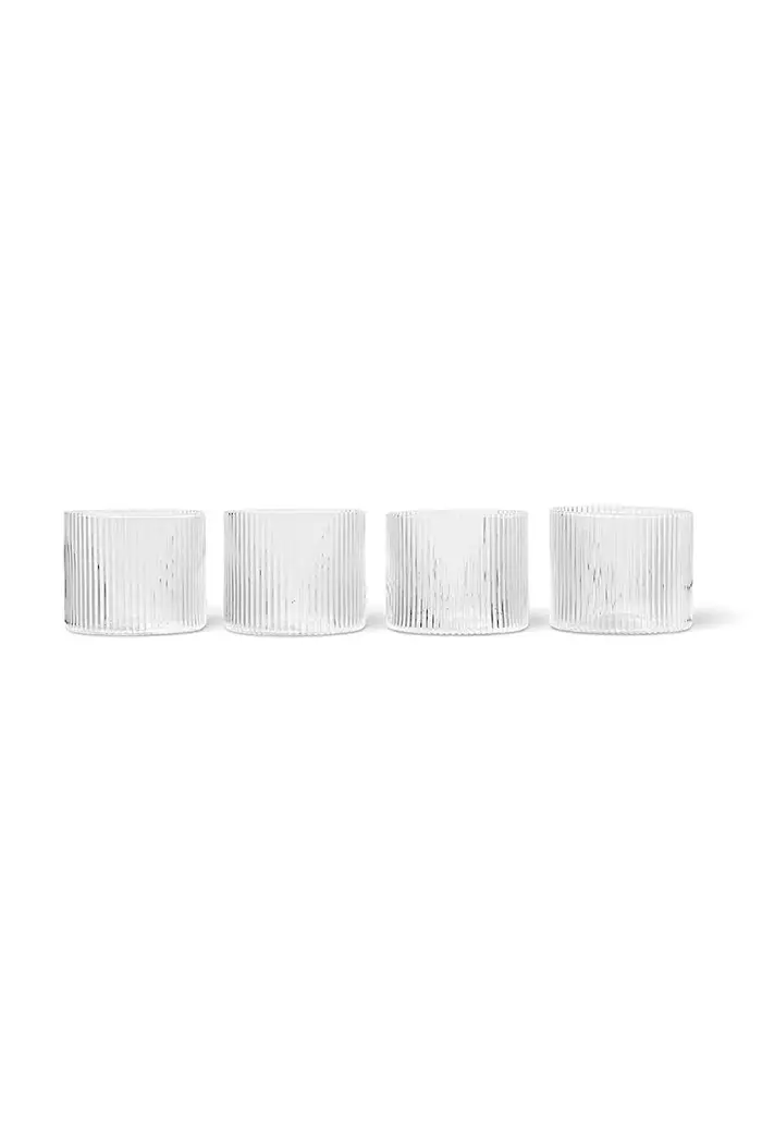 Ferm Living bicchiere pacco da 4 Transparente