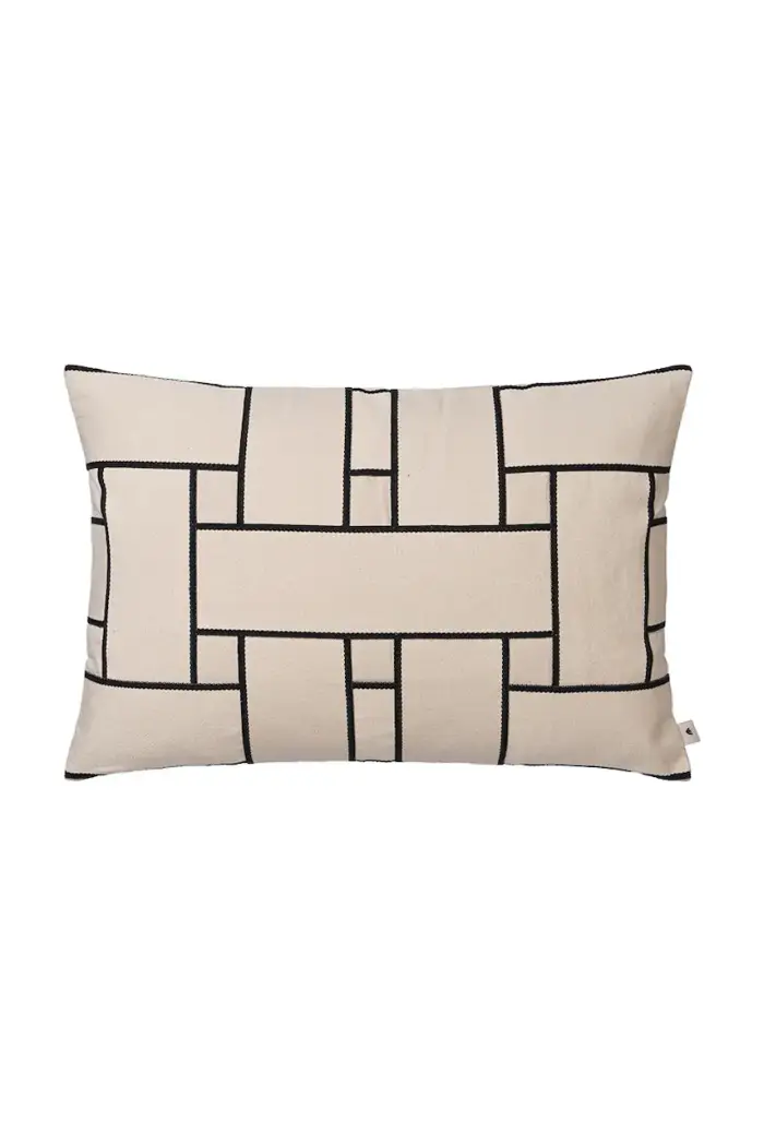 Ferm Living cuscino decorativo in cotone 40 x 60 cm Beige