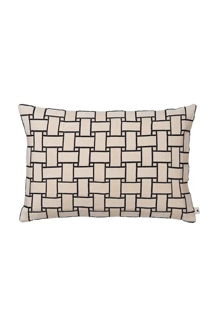Ferm Living cuscino decorativo in cotone 40 x 60 cm Beige