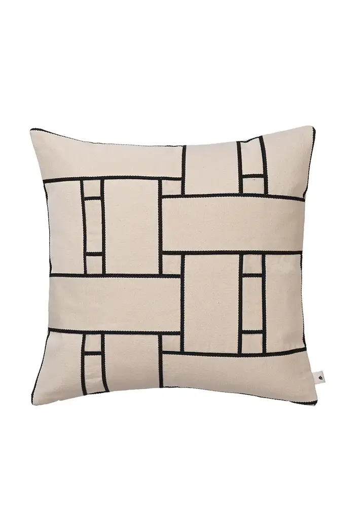 Ferm Living cuscino decorativo in cotone 50 x 50 cm Beige