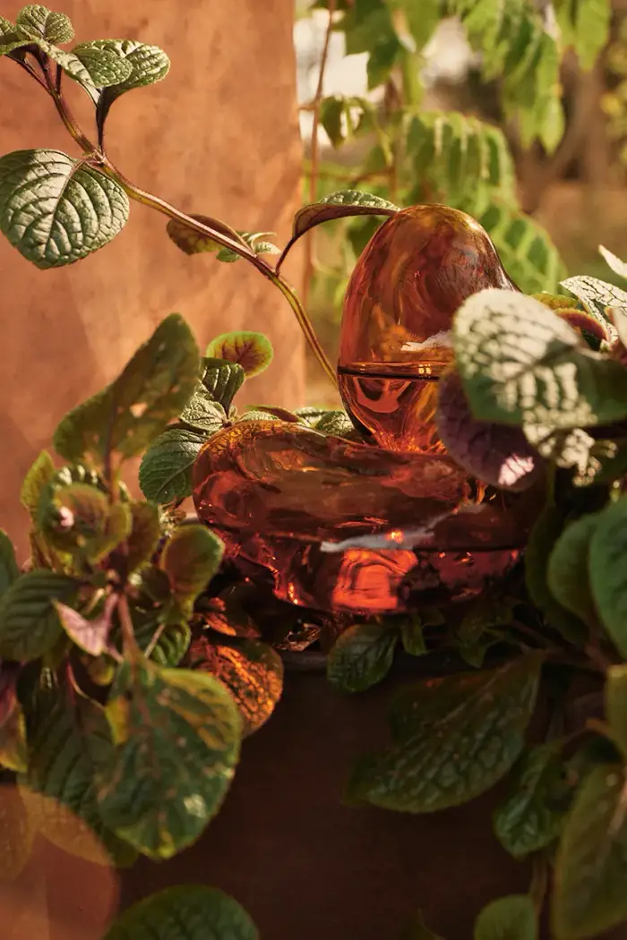 in vetro soffiato 24 x 15 x 9,5 cm Giallo miniatura 3