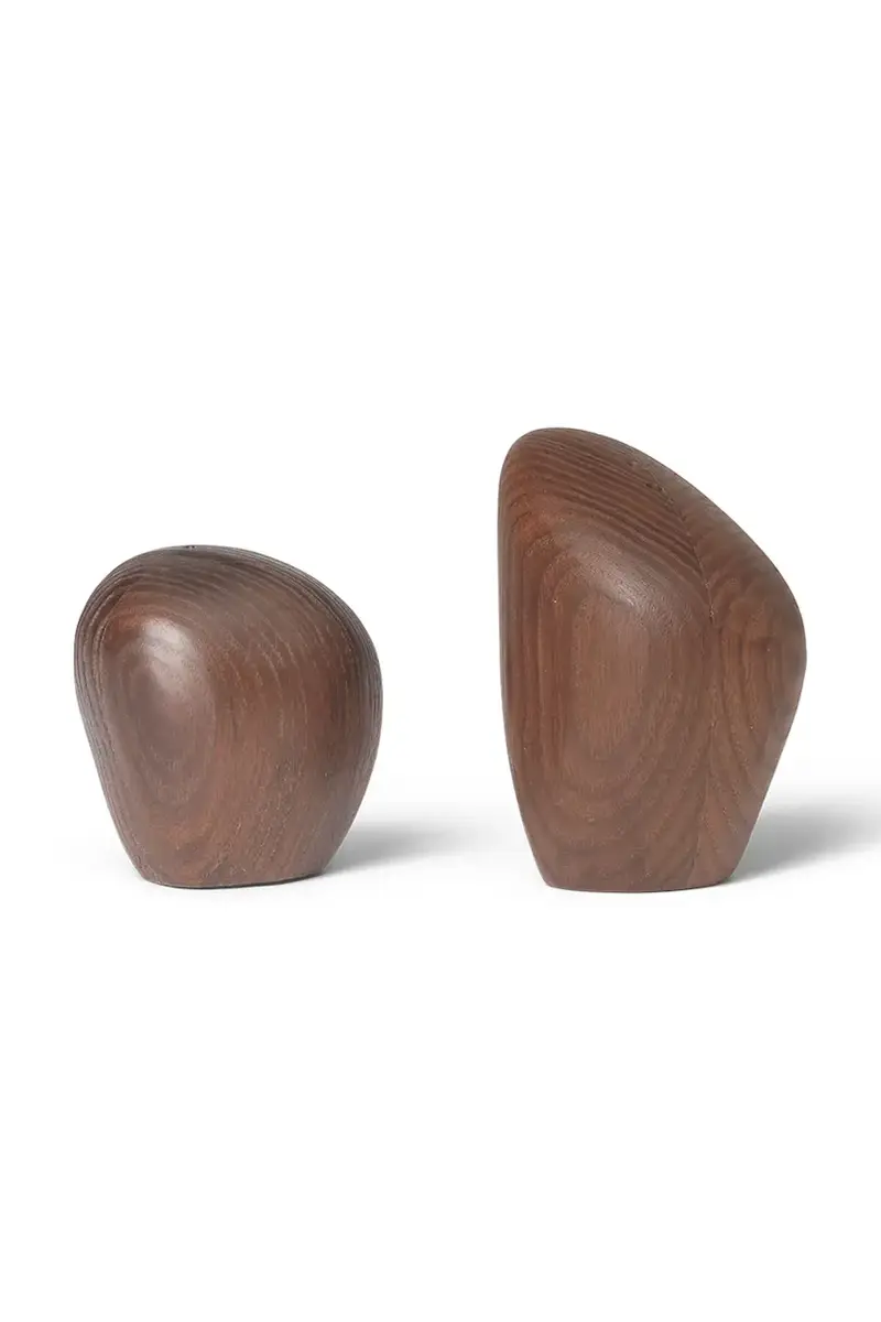 Ferm Living saliera e pepiera colore marrone