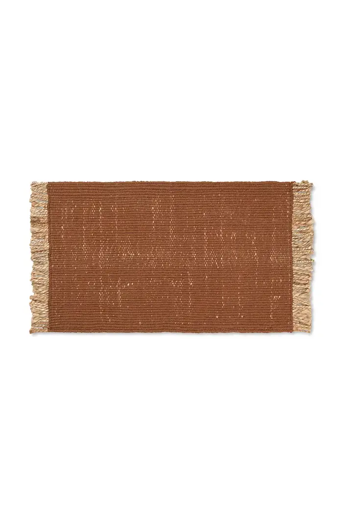 Ferm Living tappeto da bagno Block Mat Marrone