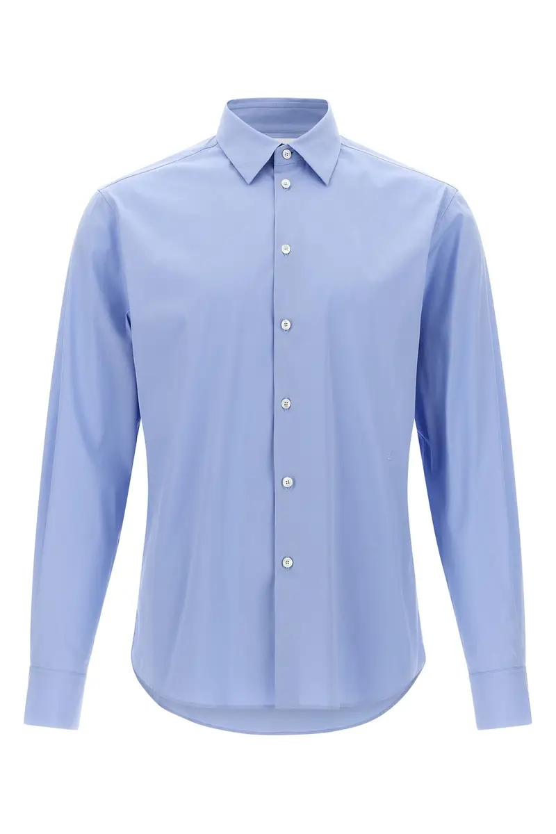 FERRAGAMO Camicia Popeline Azzurro
